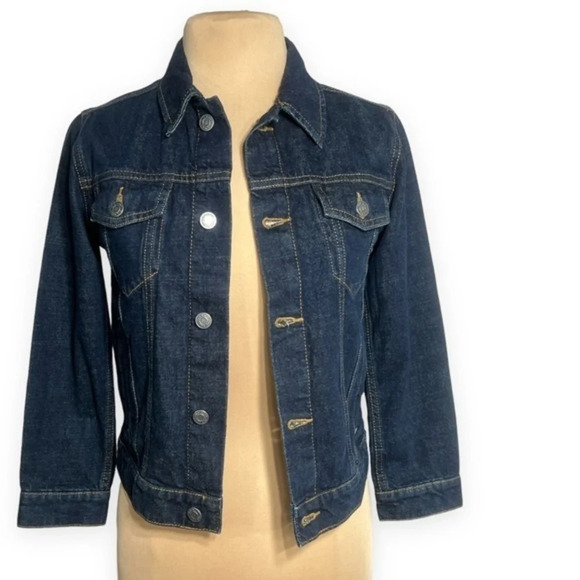 Old Navy girls denim jean jacket trucker style size 10-12 large - Picture 4 of 10